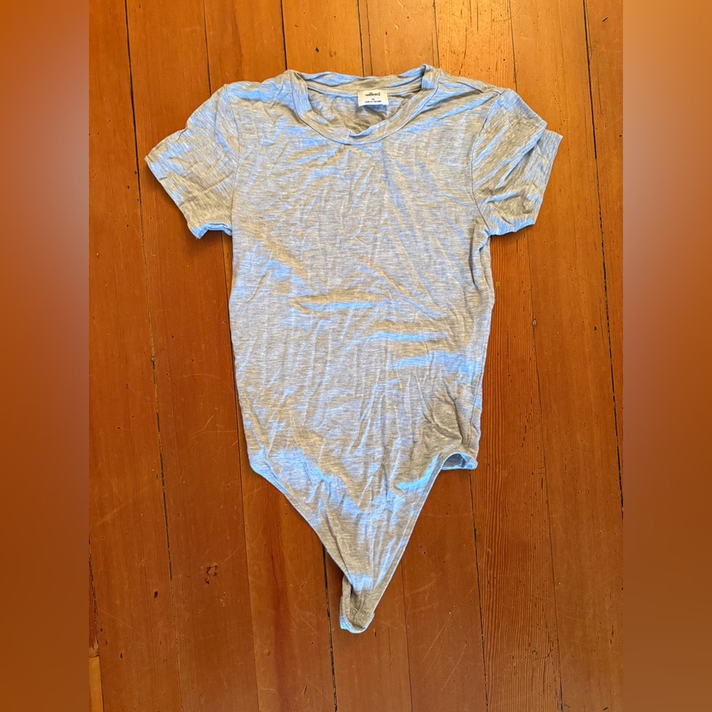Wilfred Light Gray Casual Bodysuit